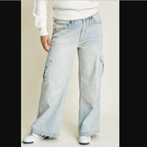 Oliver Logan Madison Wide Leg Cargo Jeans Size 29